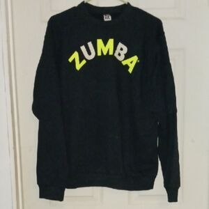 Zumba Fitness Black and Yellow Crewneck Sweater